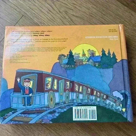 The Whistle on the Train Pop-up Children Book Vintage - Picture 4 of 4